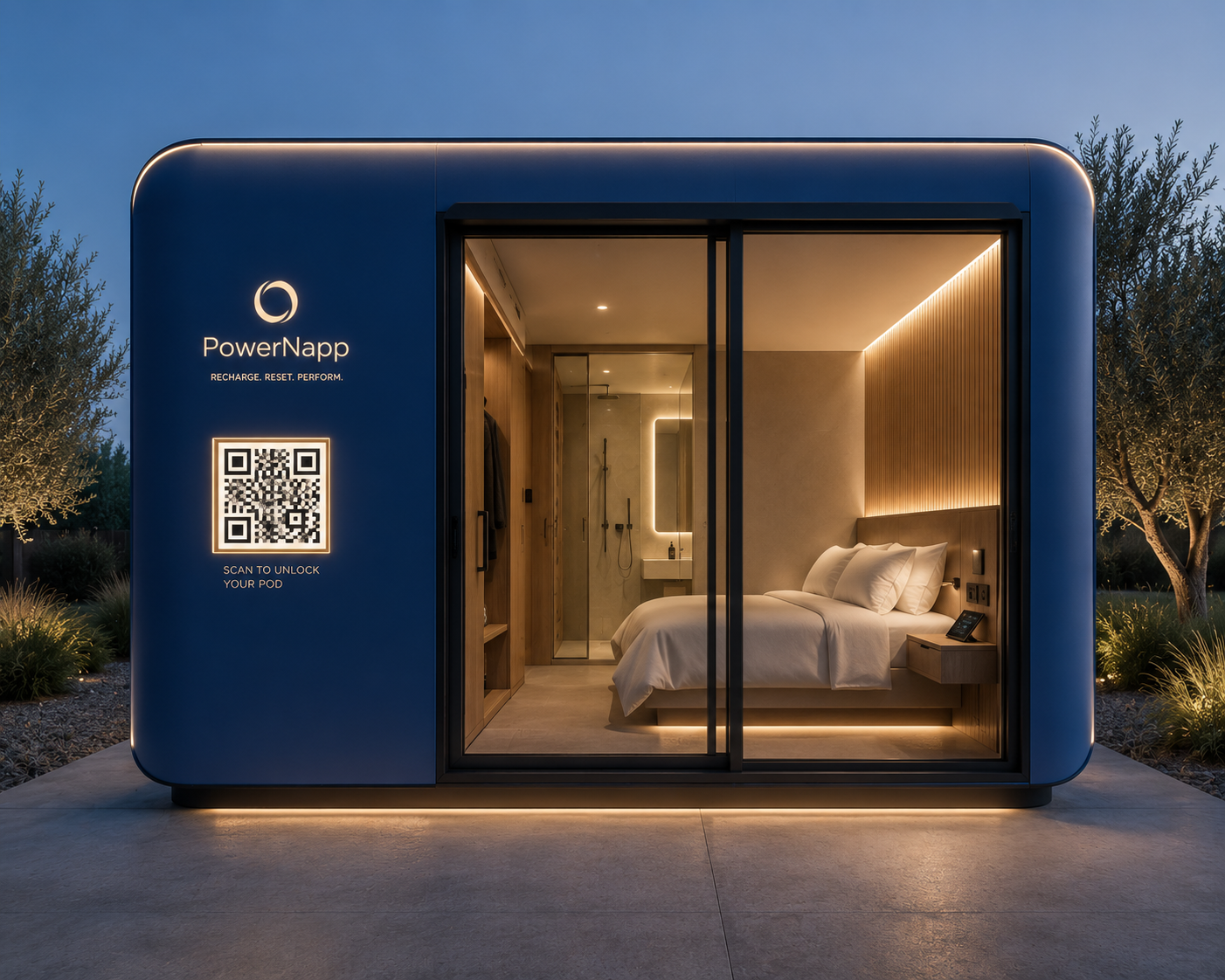PowerNapp Suite with private bathroom